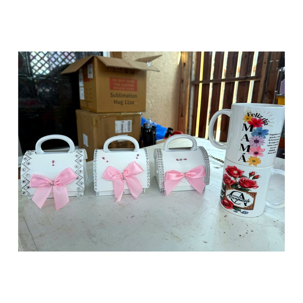 Set de Cajas de Regalo con Lazos