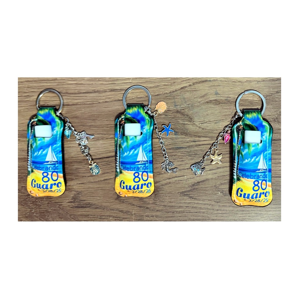 Llaveros Personalizados 80 Anos Guaro
